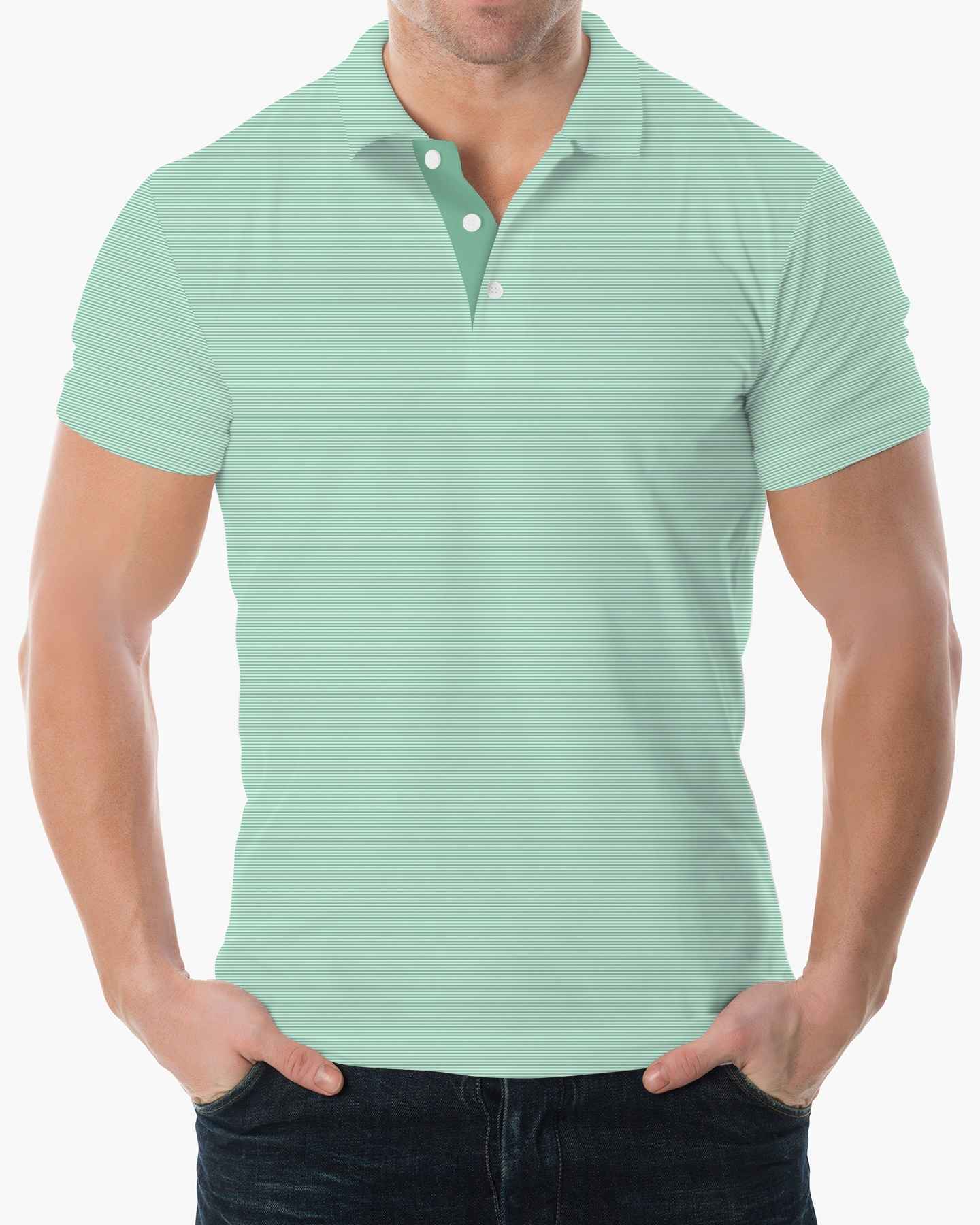 Birdie Stripe Perfermance Polo - Deolax