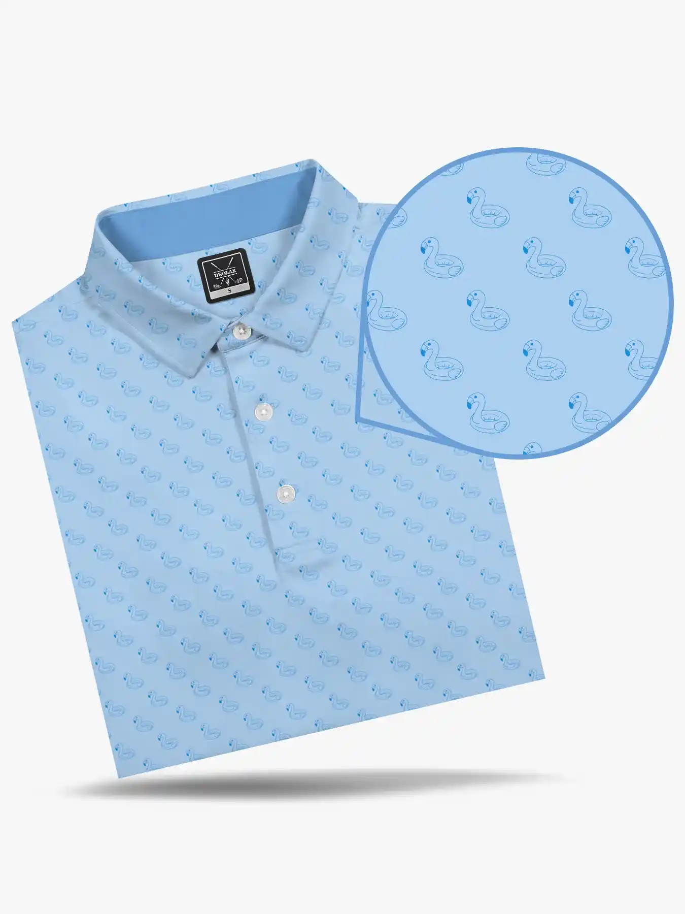 The Flamingo Blue Polo - Deolax