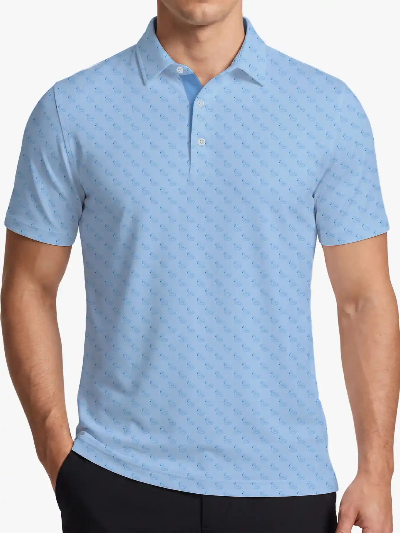 The Flamingo Blue Polo - Deolax