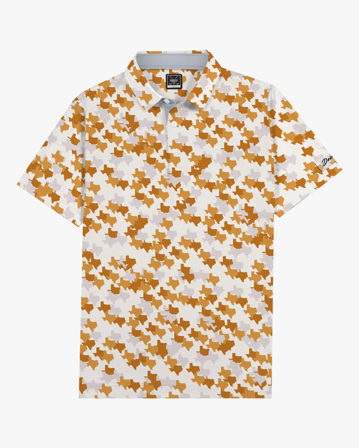 The Orange Texas Camo - Performance Polo - Deolax