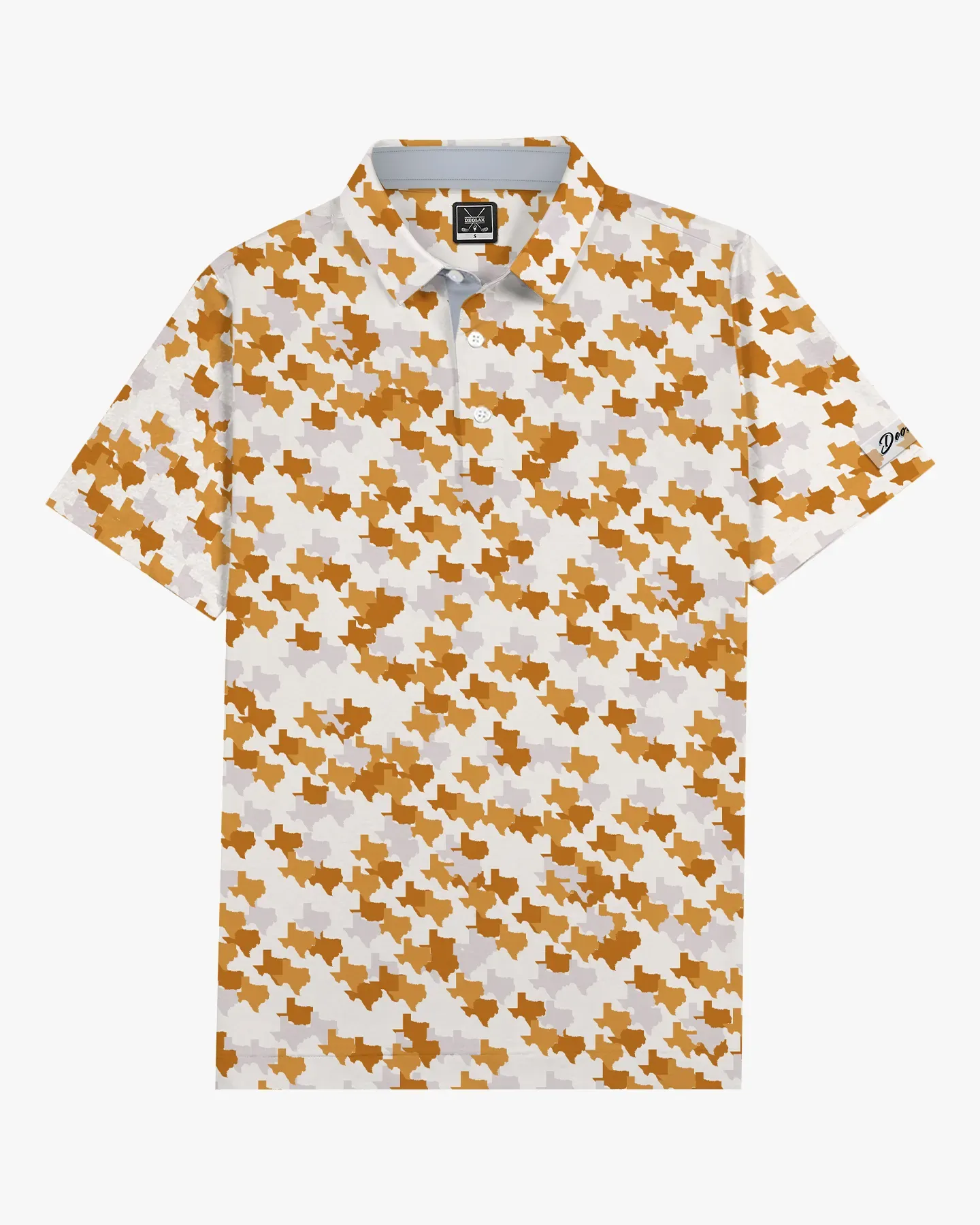 The Orange Texas Camo - Performance Polo - Deolax