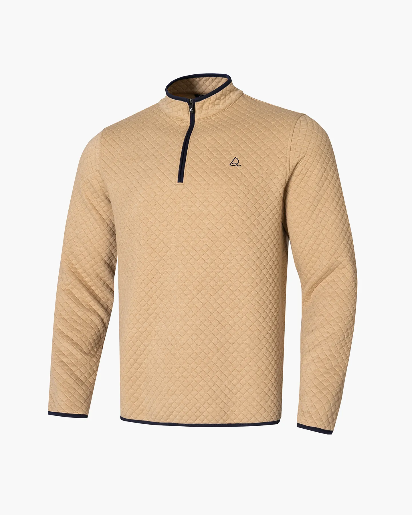 The Quarter Zip Pullover: Diamond Quilted