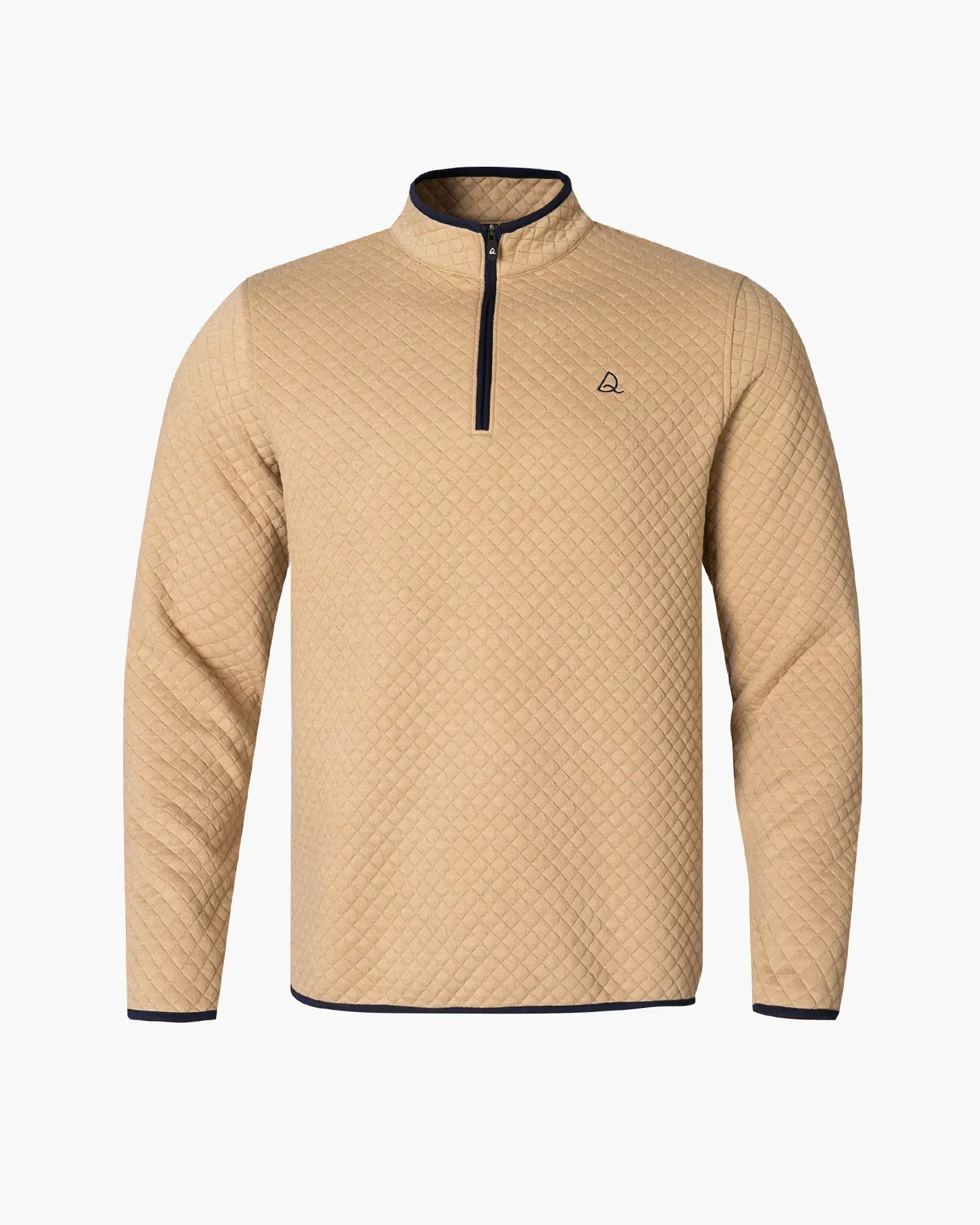 The Quarter Zip Pullover: Diamond Quilted