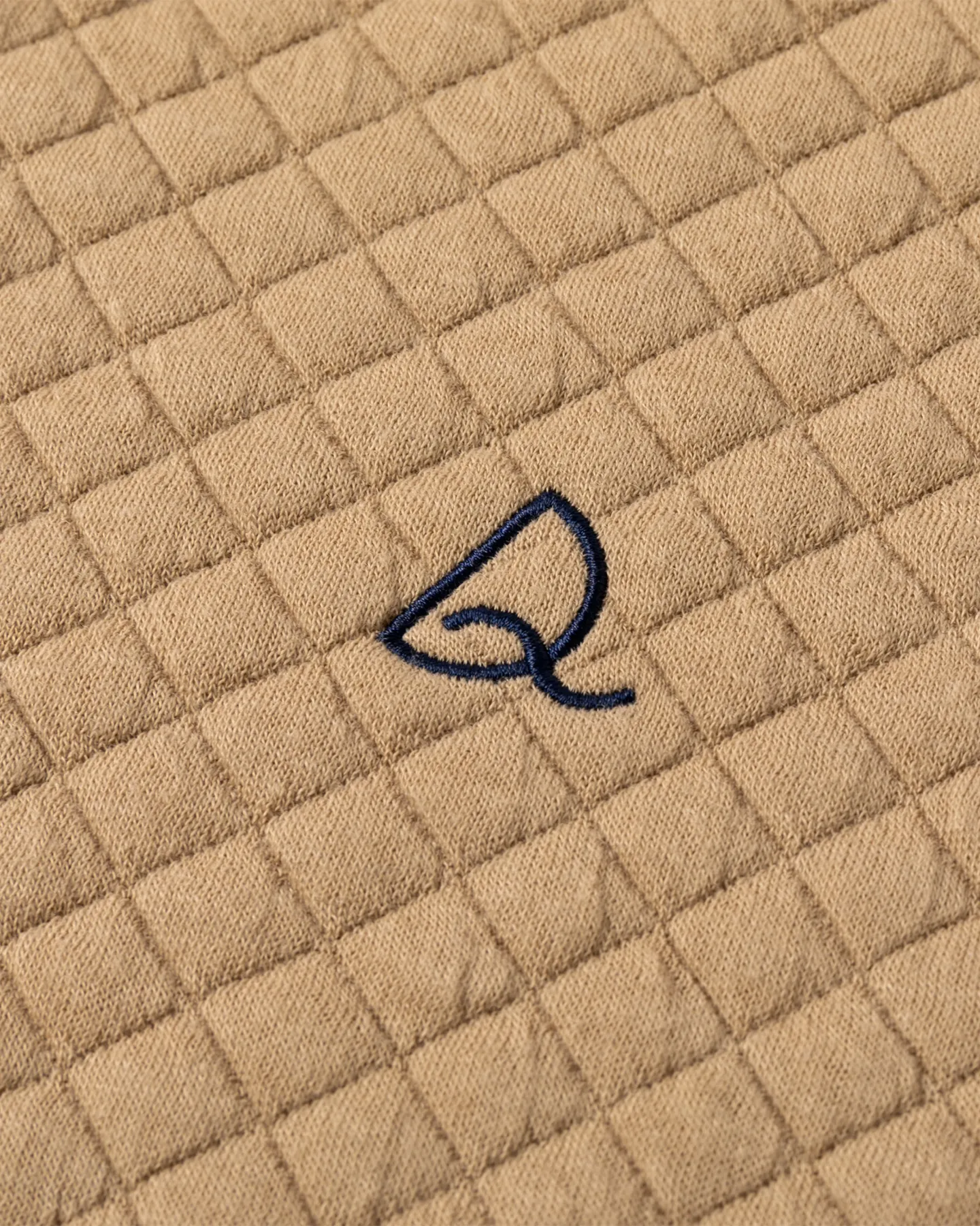 The Quarter Zip Pullover: Diamond Quilted