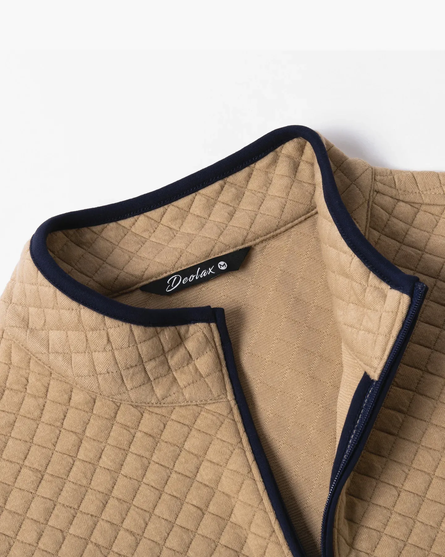 The Quarter Zip Pullover: Diamond Quilted