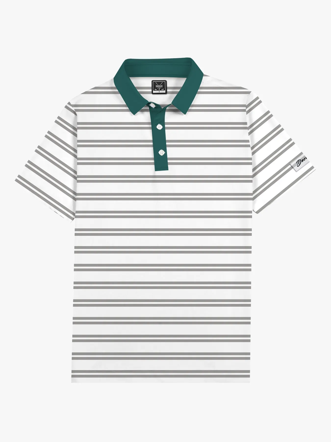 Tournament Pine Stripe Polo - Deolax