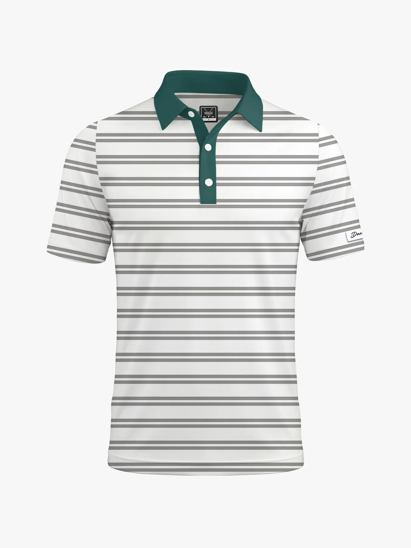 Tournament Pine Stripe Polo - Deolax