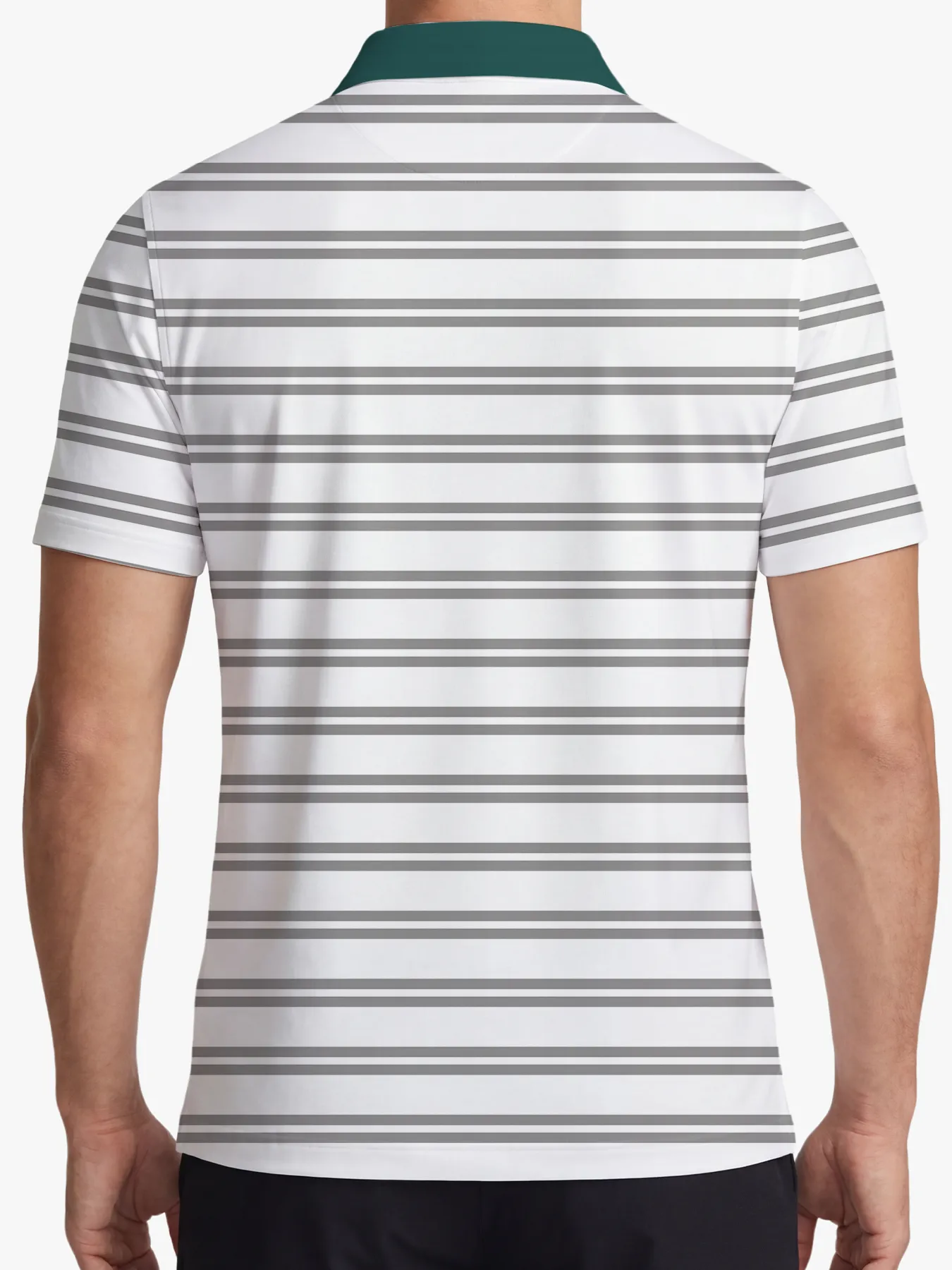 Tournament Pine Stripe Polo - Deolax