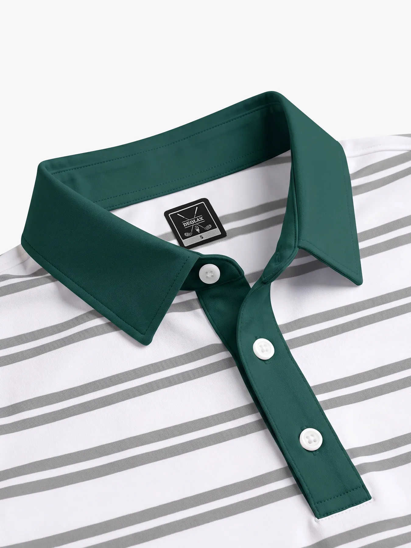 Tournament Pine Stripe Polo