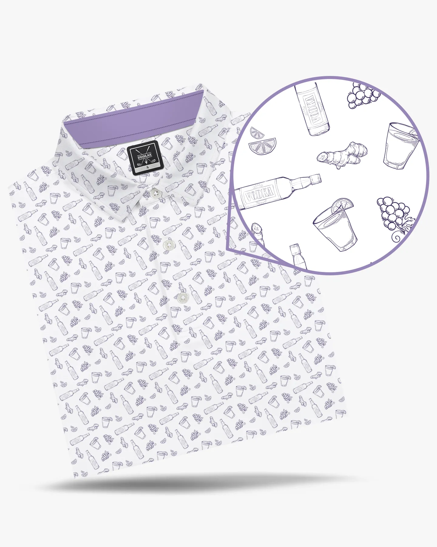 Transfusion Printed Performance Polo