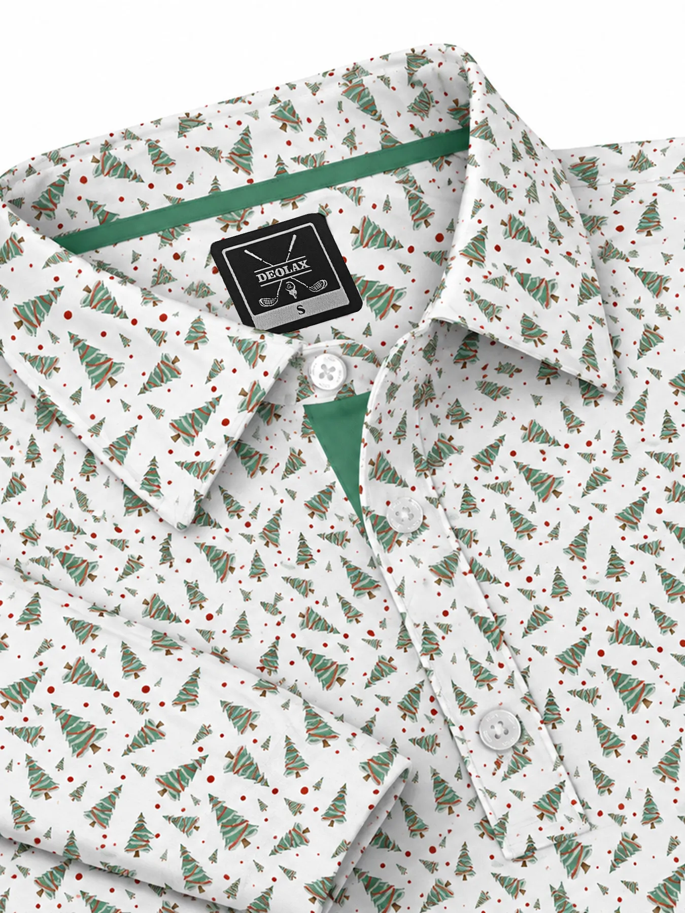 Tree Time Long Sleeve Polo