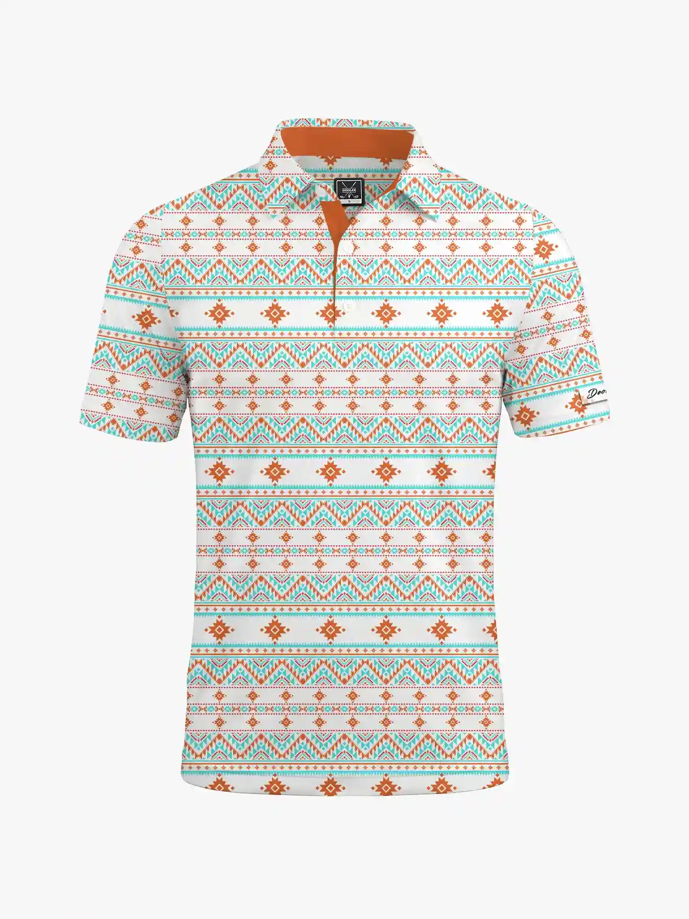 Tribal Men's Aztec Polo Shirt - Deolax