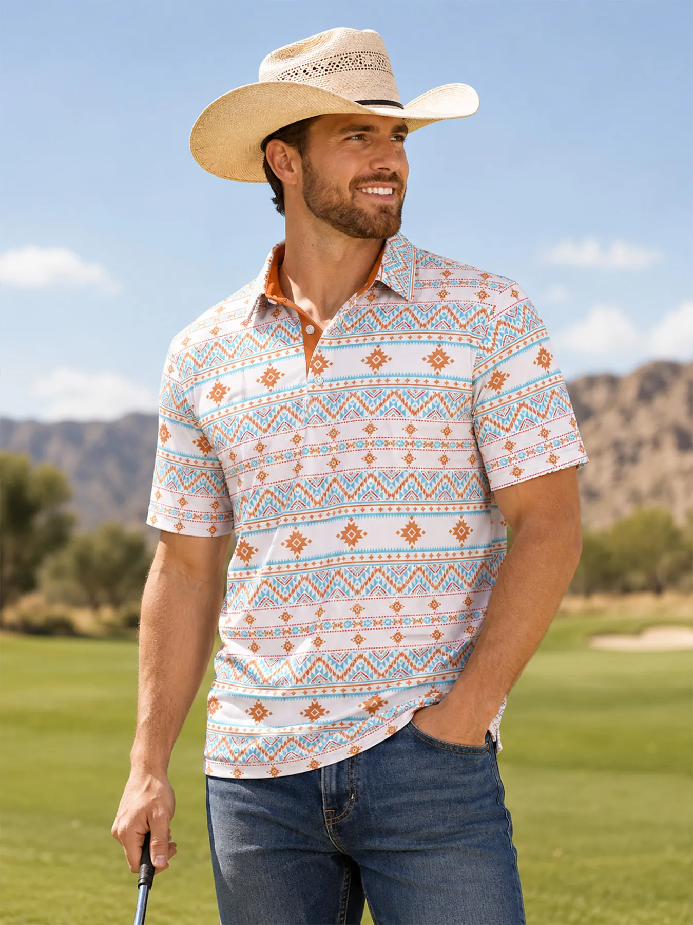Tribal Aztec Polo