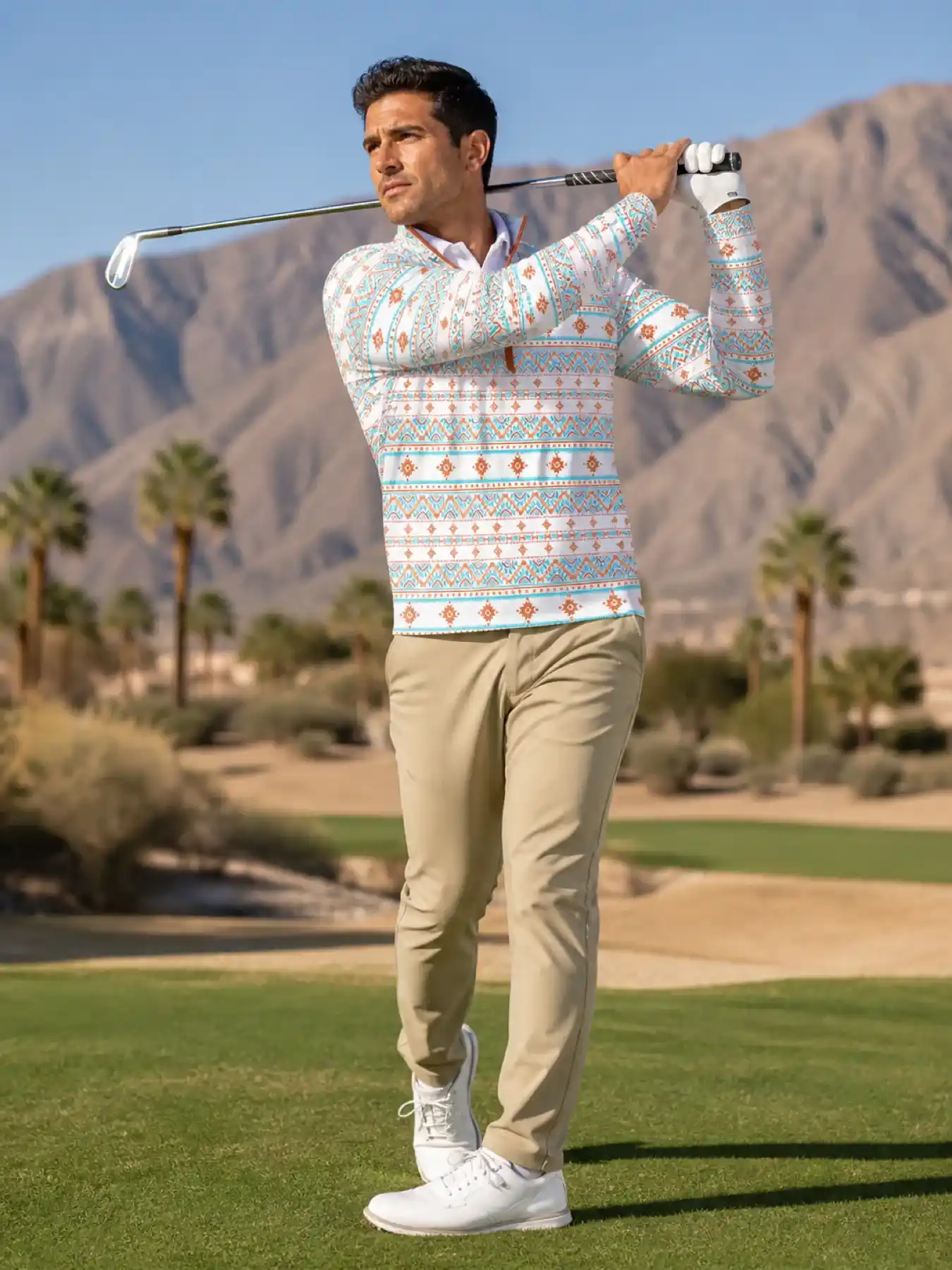 Tribal Aztec Quarter Zip