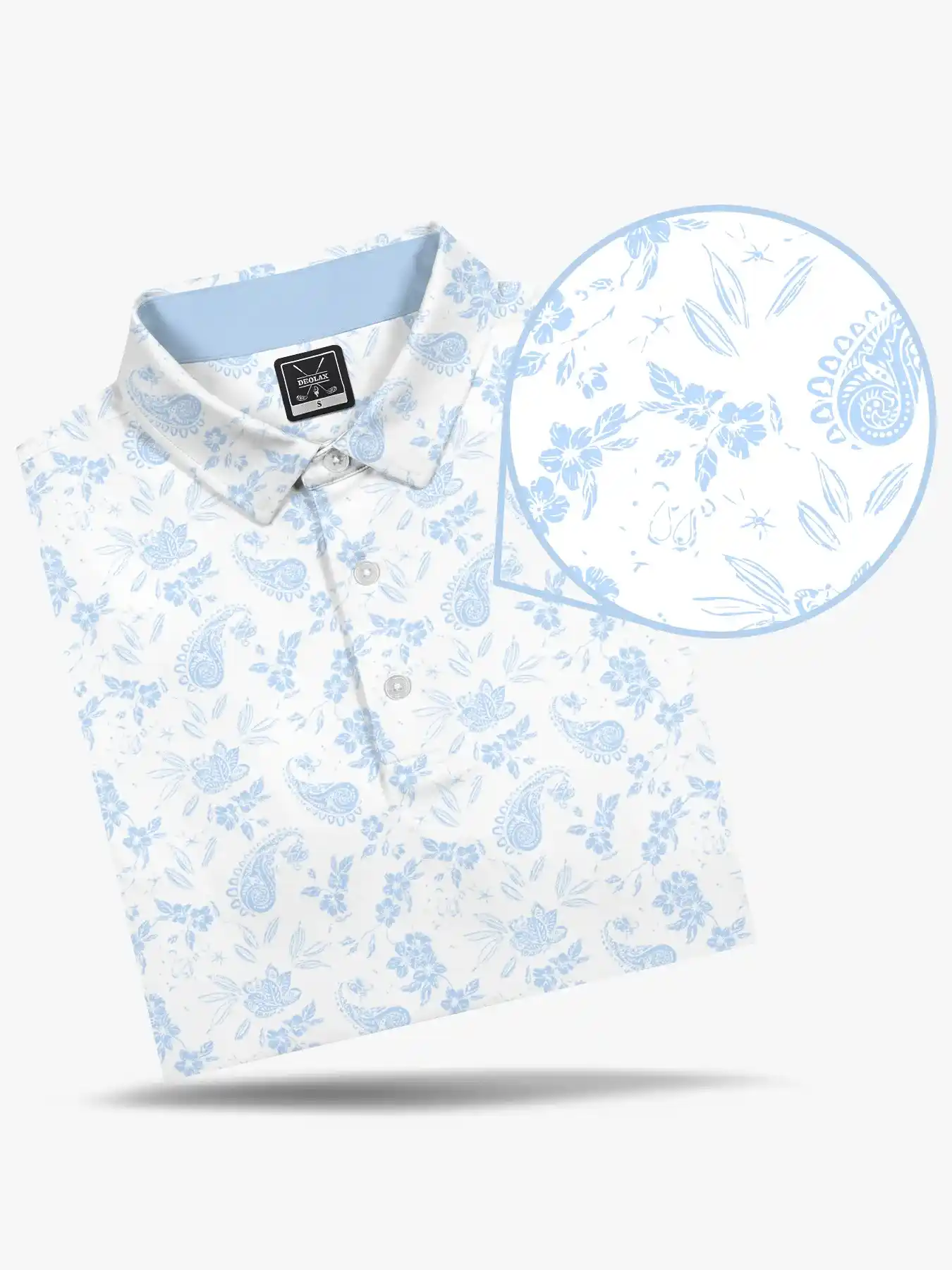 Tropical Tour Floral Paisley Polo - Deolax