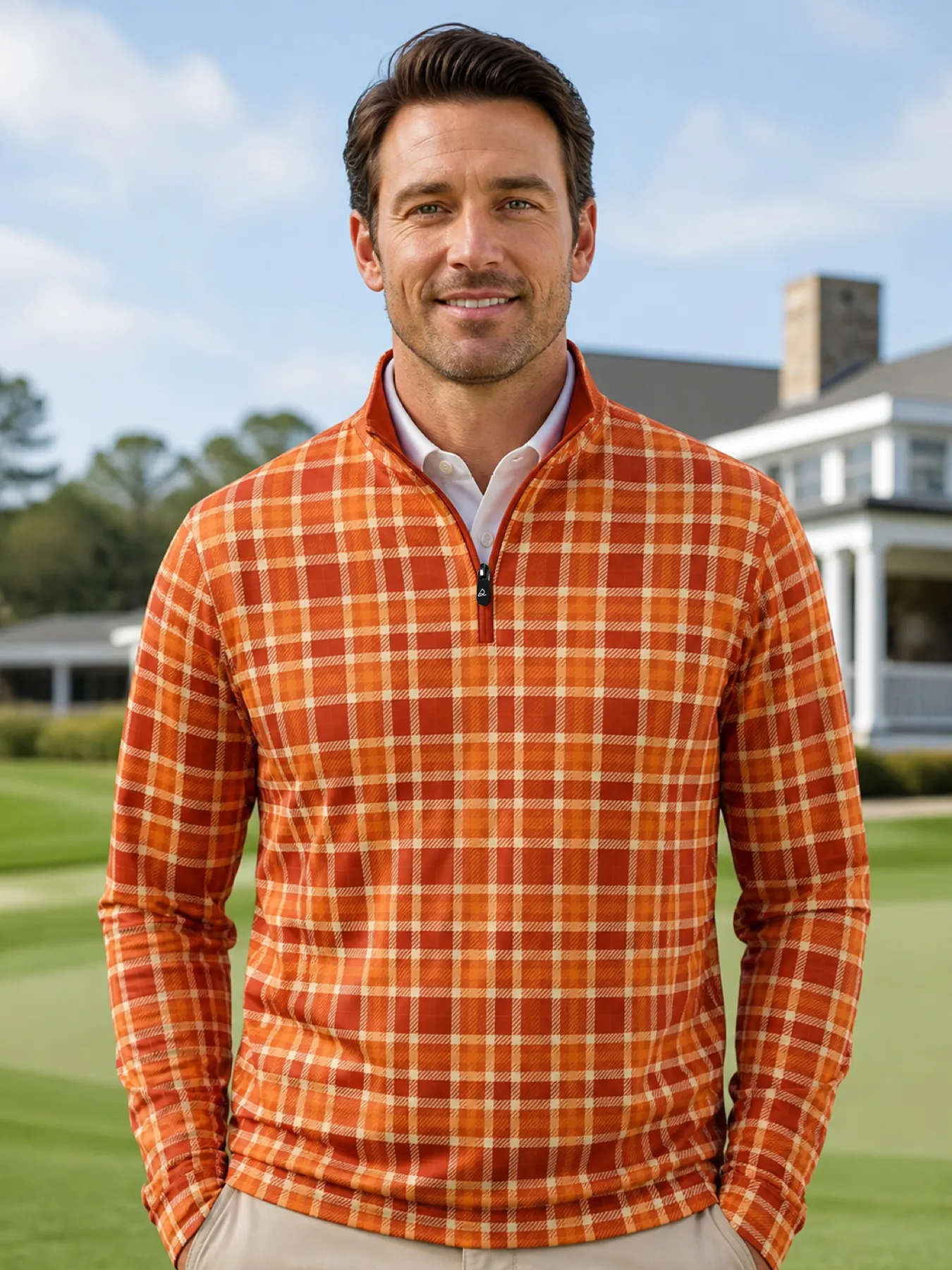Twilight Checkered Quarter Zip