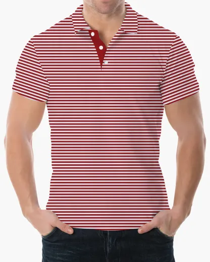 Victory Stripe Performance Polo - Deolax