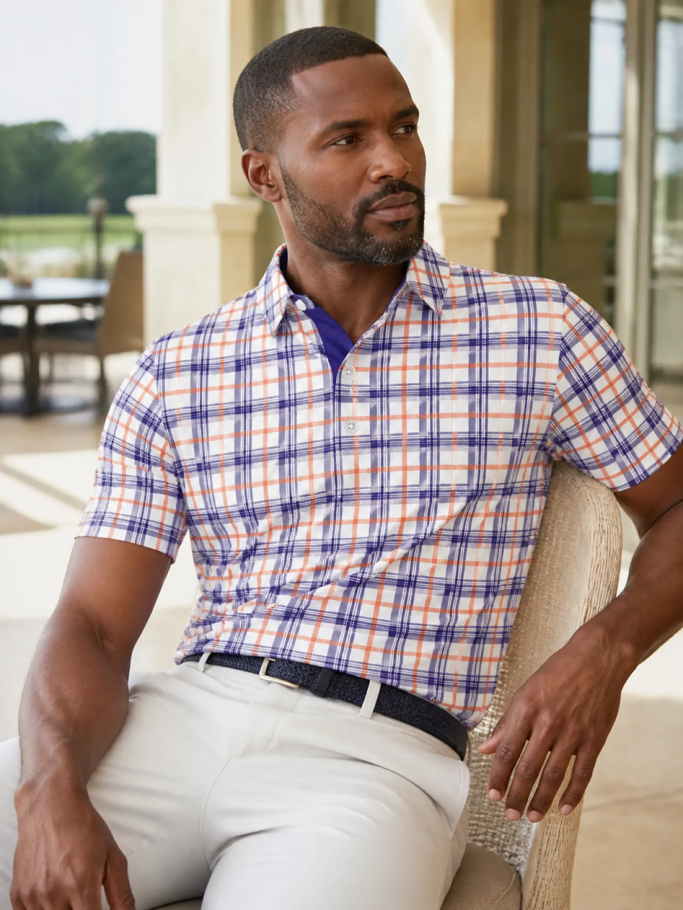 Checked Polo - Vineyard