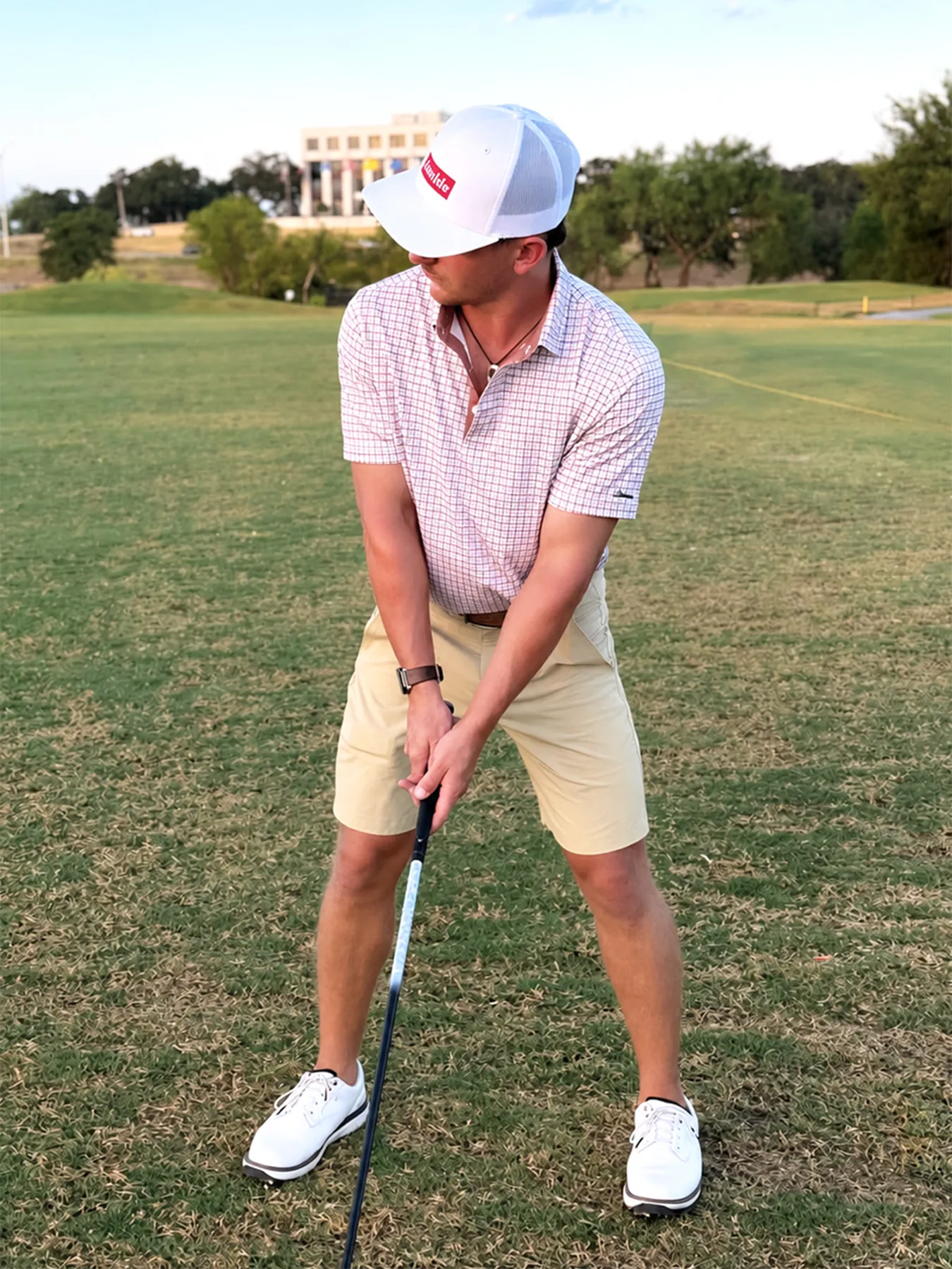 Vintage Houndstooth Polo