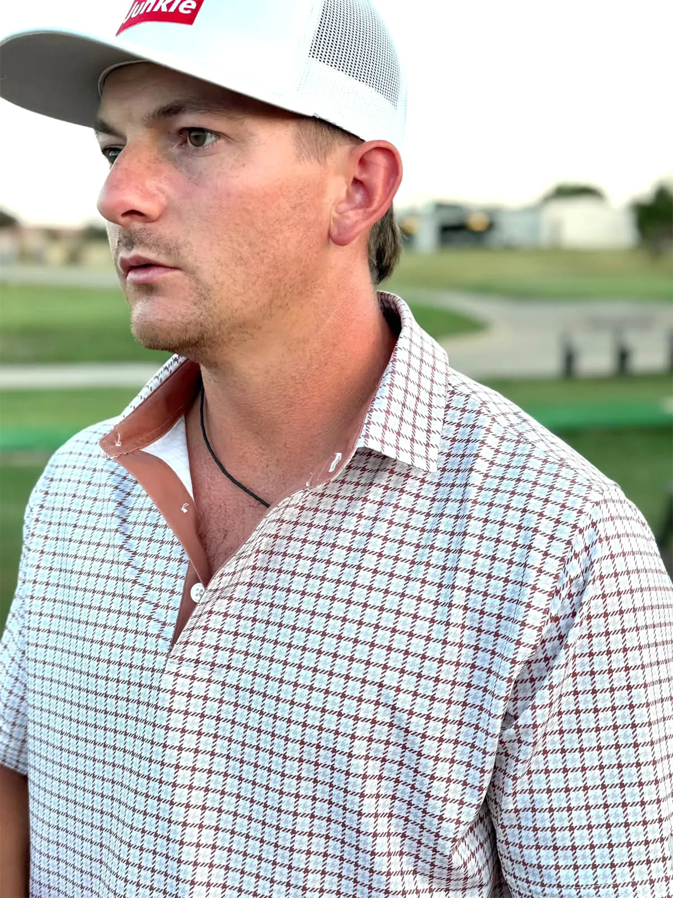 Vintage Houndstooth Polo
