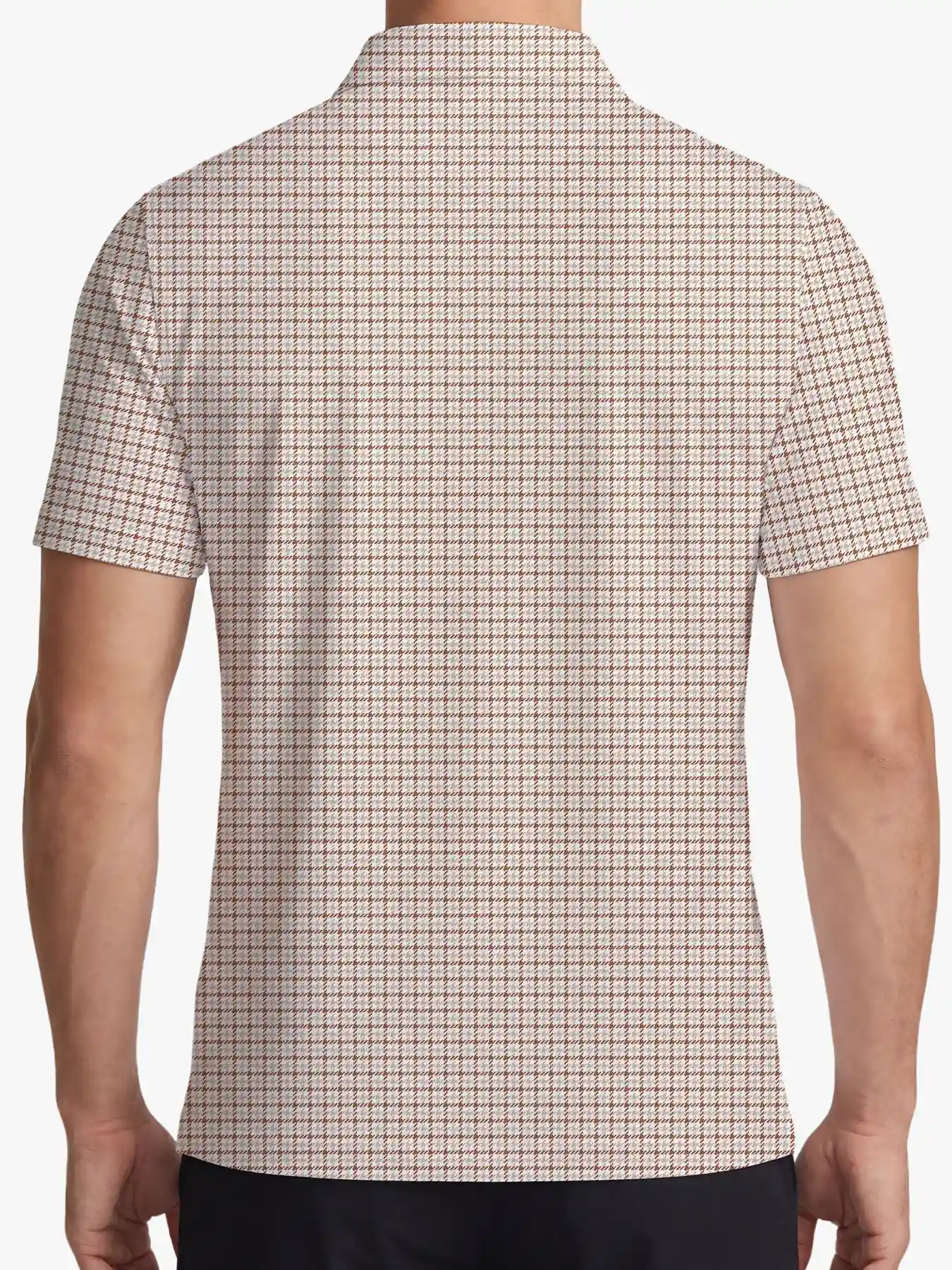 Vintage Men's Houndstooth Polo - Deolax