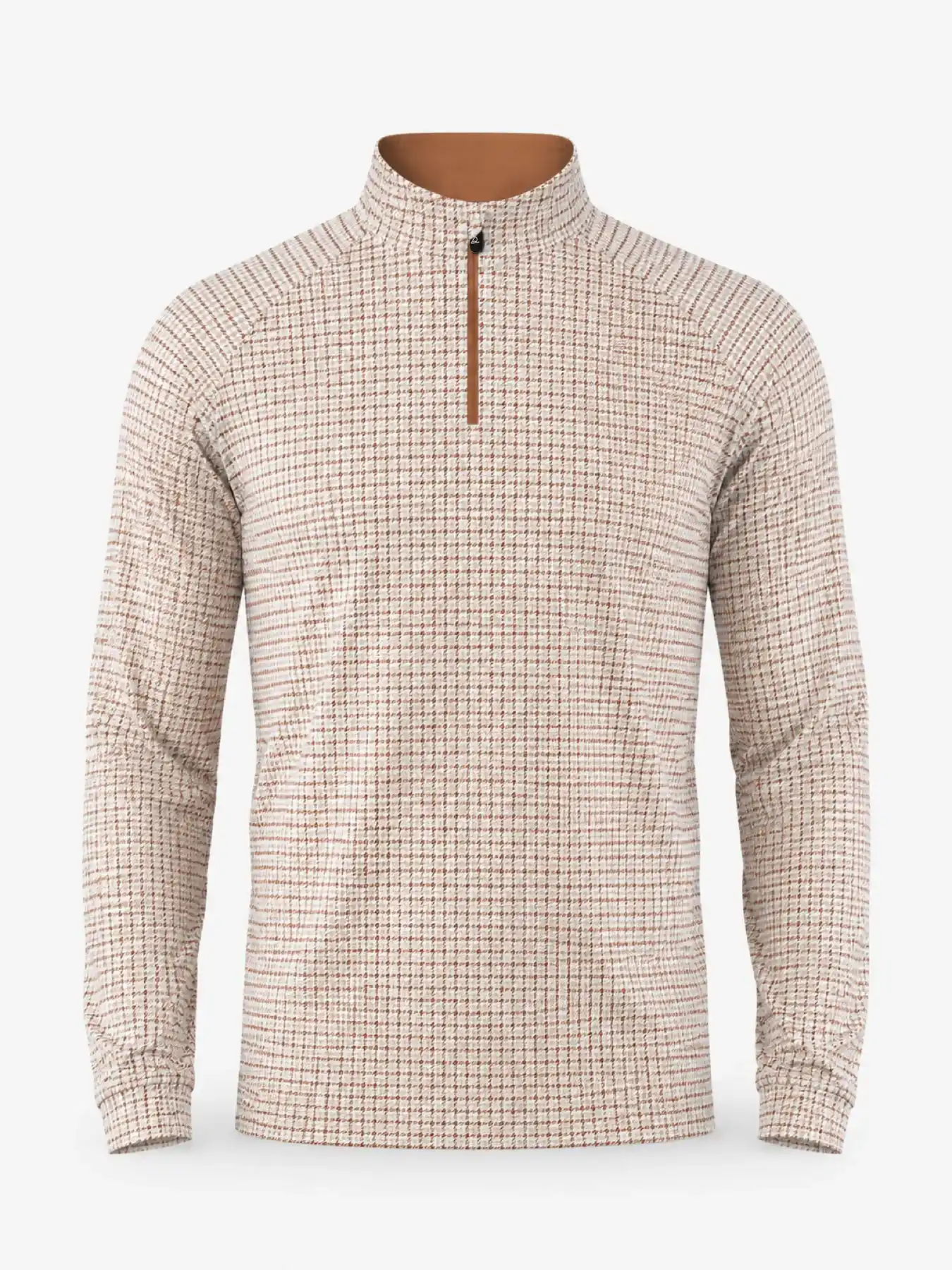 Vintage Houndstooth Quarter Zip