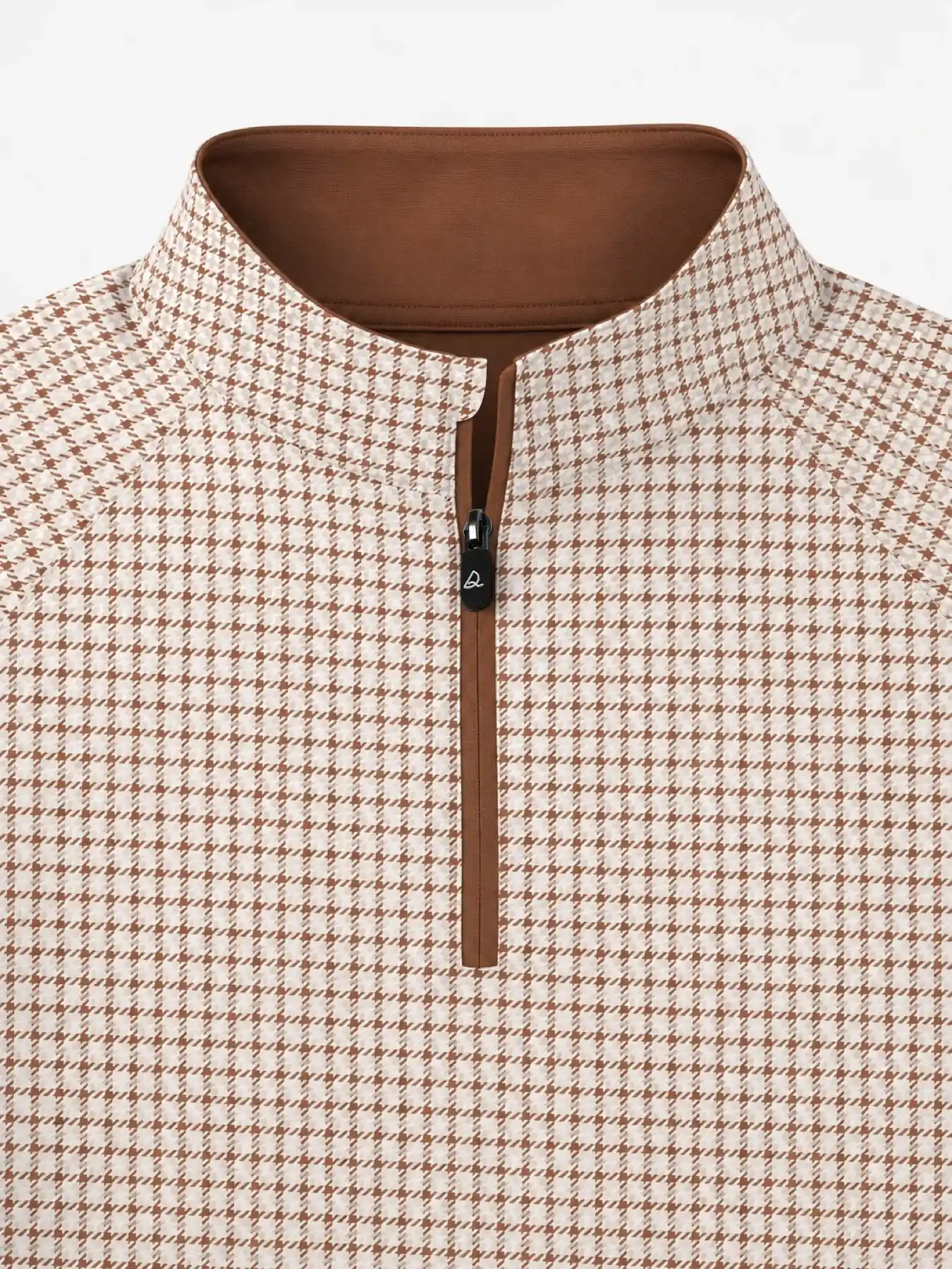 Vintage Houndstooth Quarter Zip