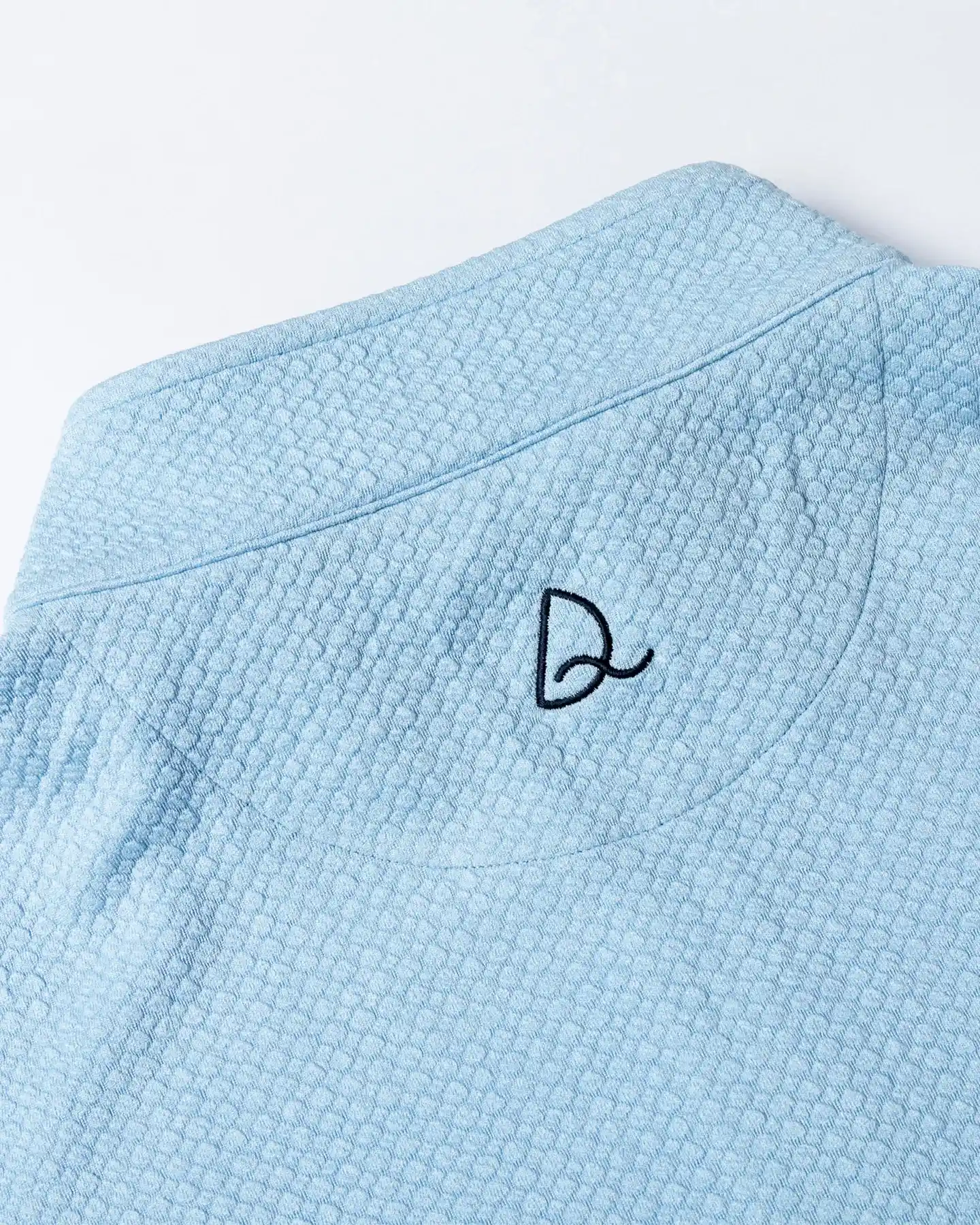 Vintage Jacquard Quarter Zip - Blue - Deolax