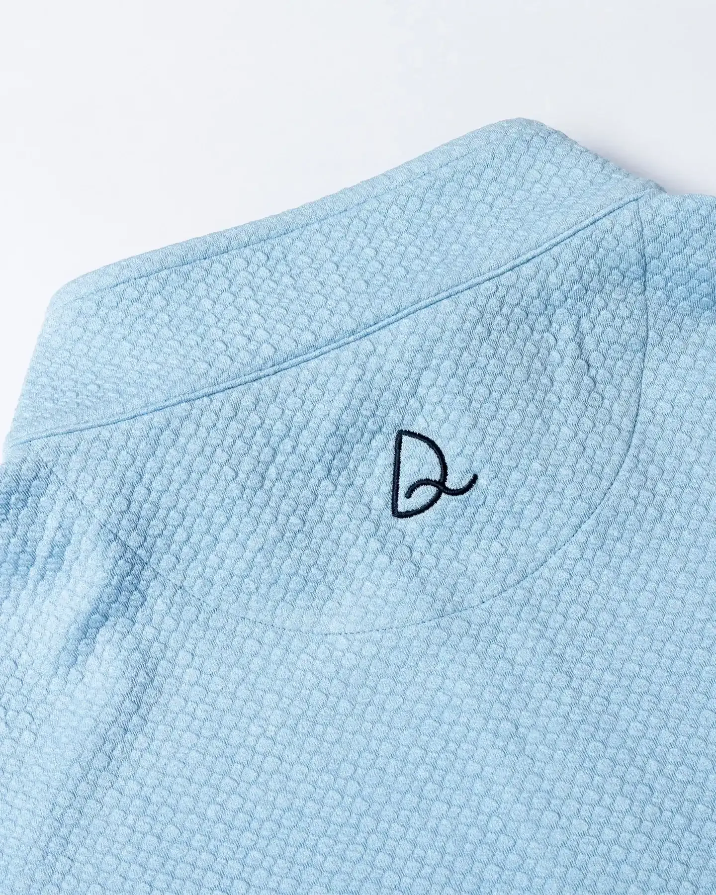 Vintage Jacquard Quarter Zip - Blue - Deolax