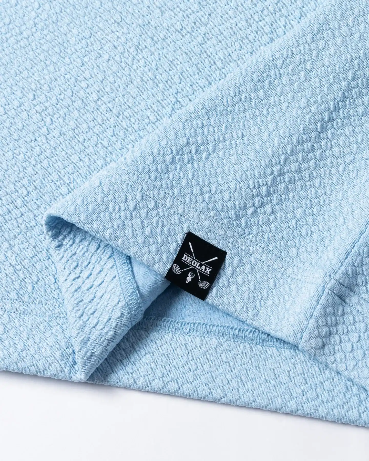 Vintage Jacquard Quarter Zip - Blue - Deolax