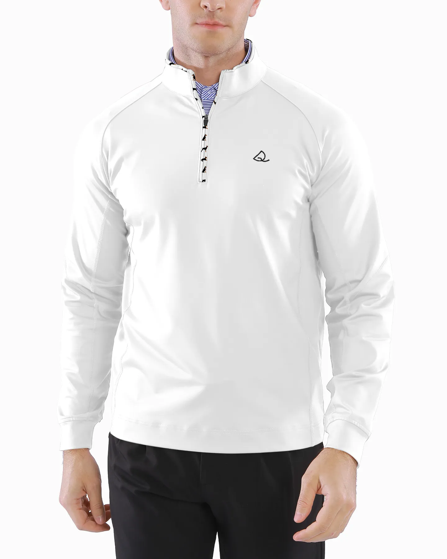 White Doberman Quarter Zip - Deolax