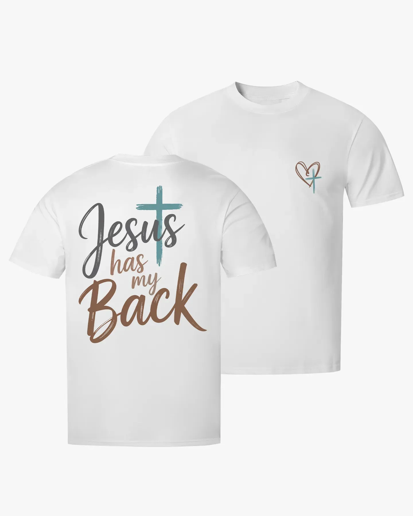 Jesus Has My Back T-shirt - Deolax