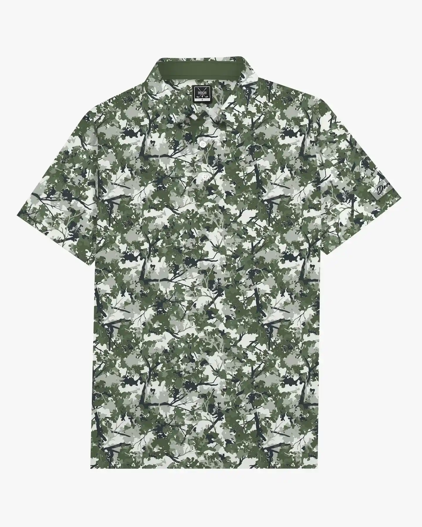 Woodland Camo Polo Shirt - Deolax