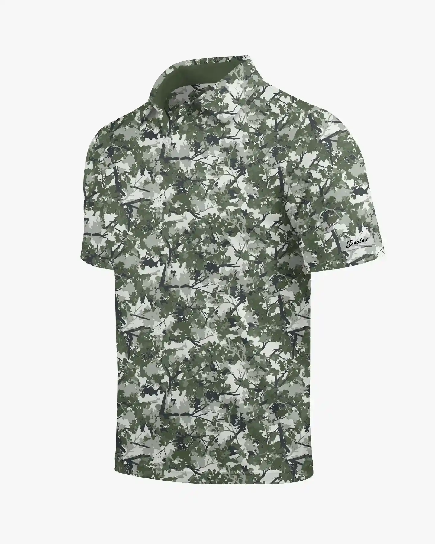 Woodland Camo Polo Shirt - Deolax