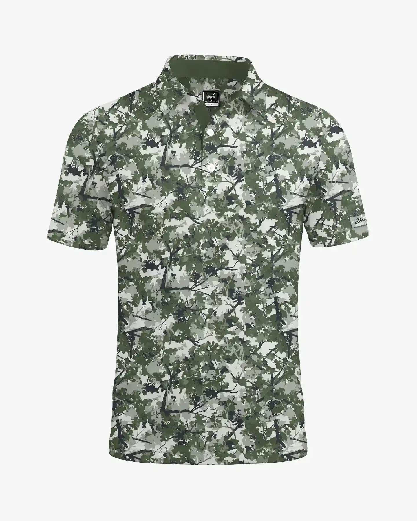 Woodland Camo Polo Shirt - Deolax