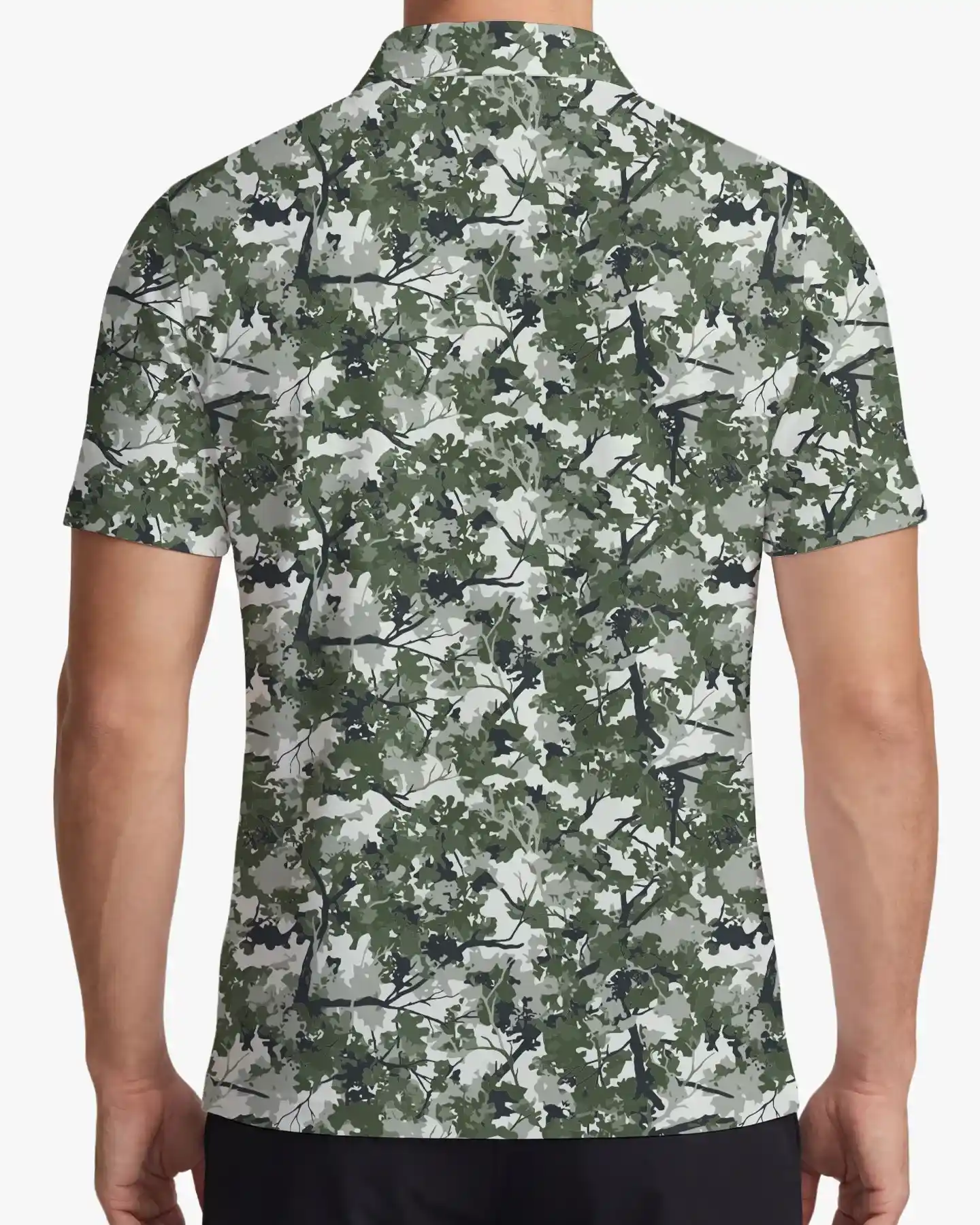 Woodland Camo Polo Shirt - Deolax