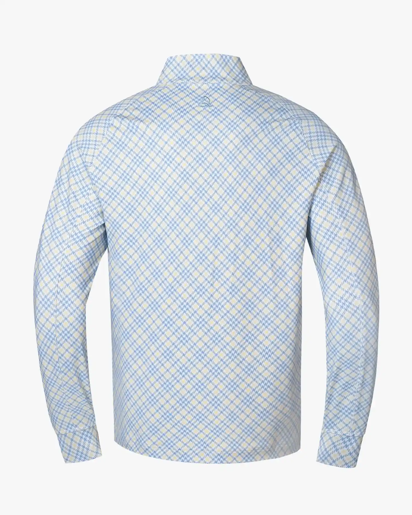 Yellow Checked Quarter Zip - Deolax