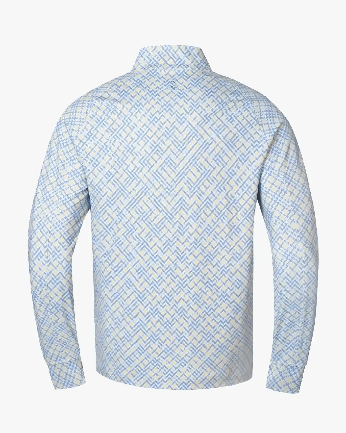 Yellow Checked Quarter Zip - Deolax