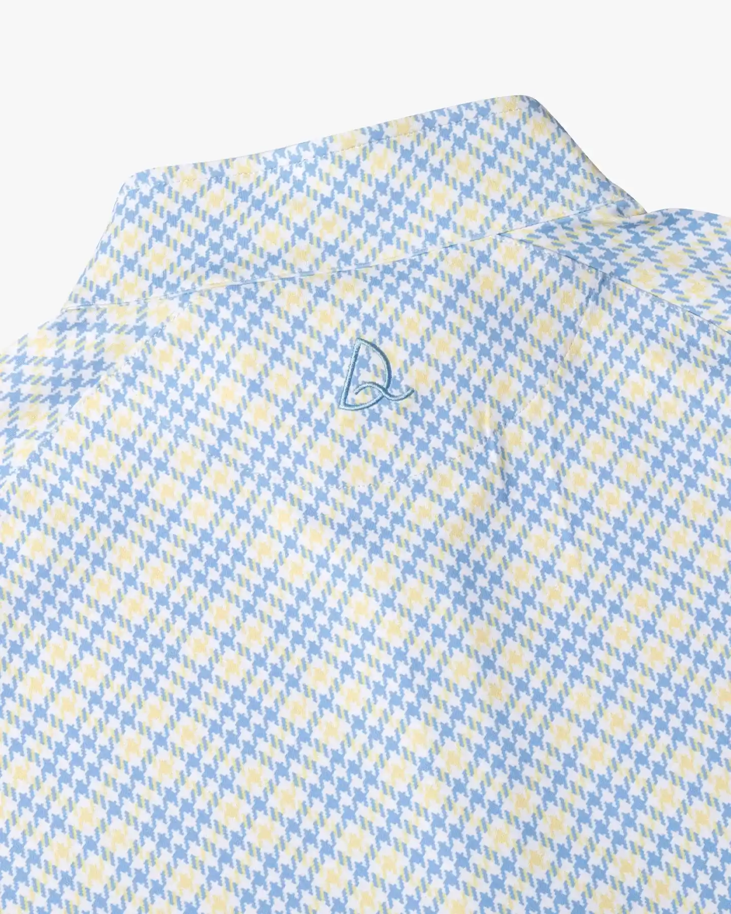 Yellow Checked Quarter Zip - Deolax
