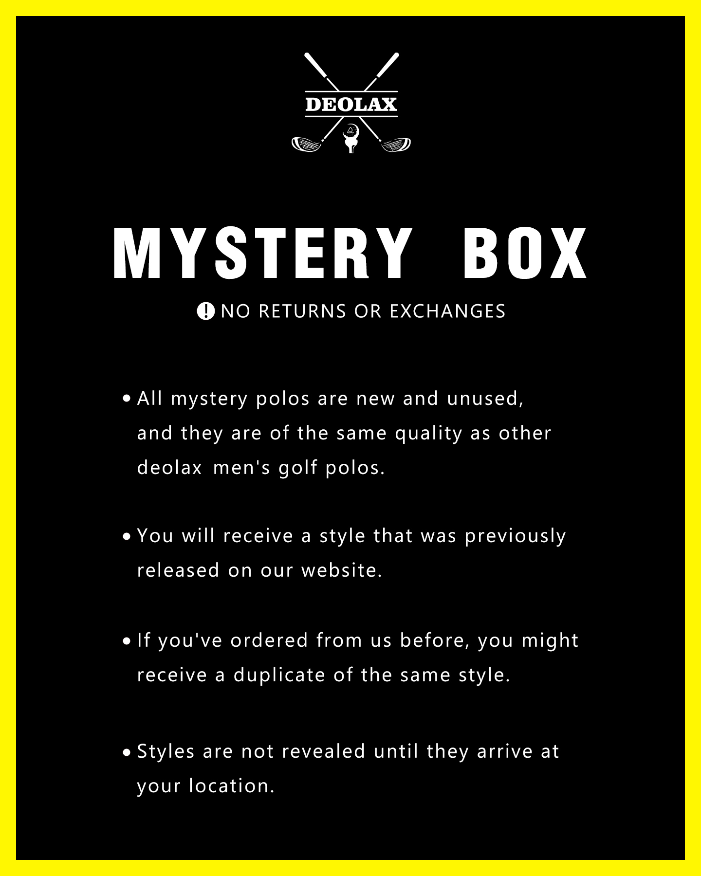 3  MYSTERY POLOS-LIMITED STOCK