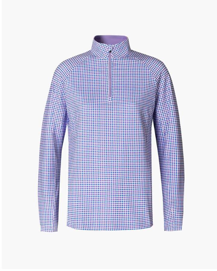 Checked Women's Quarter Zip