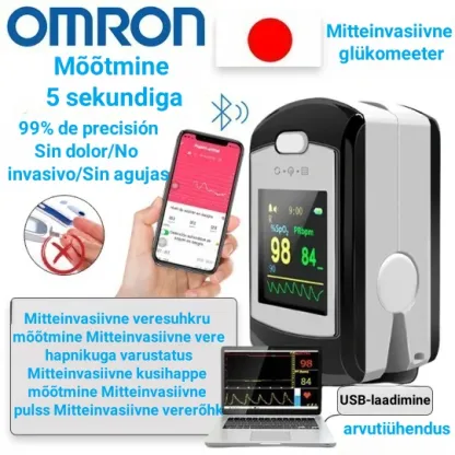 💖 Omroni mitte-invasiivne ja valutu veresuhkru mõõtja 💕