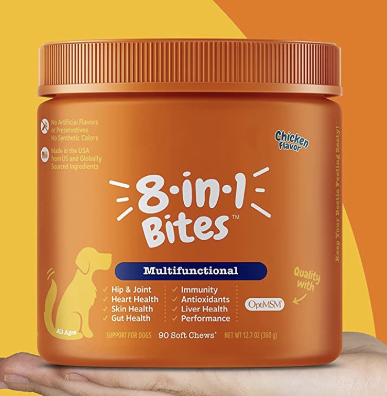 PawBalance 8-in-1 Daily Dog Soft Chews – Multi-Functional Nutritional Supplement (120 Chews)