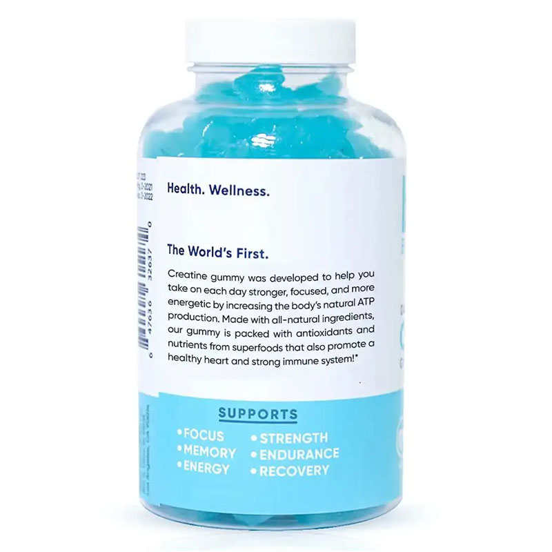 Creatine Sports Gummies – Organic Strength, Endurance & Recovery