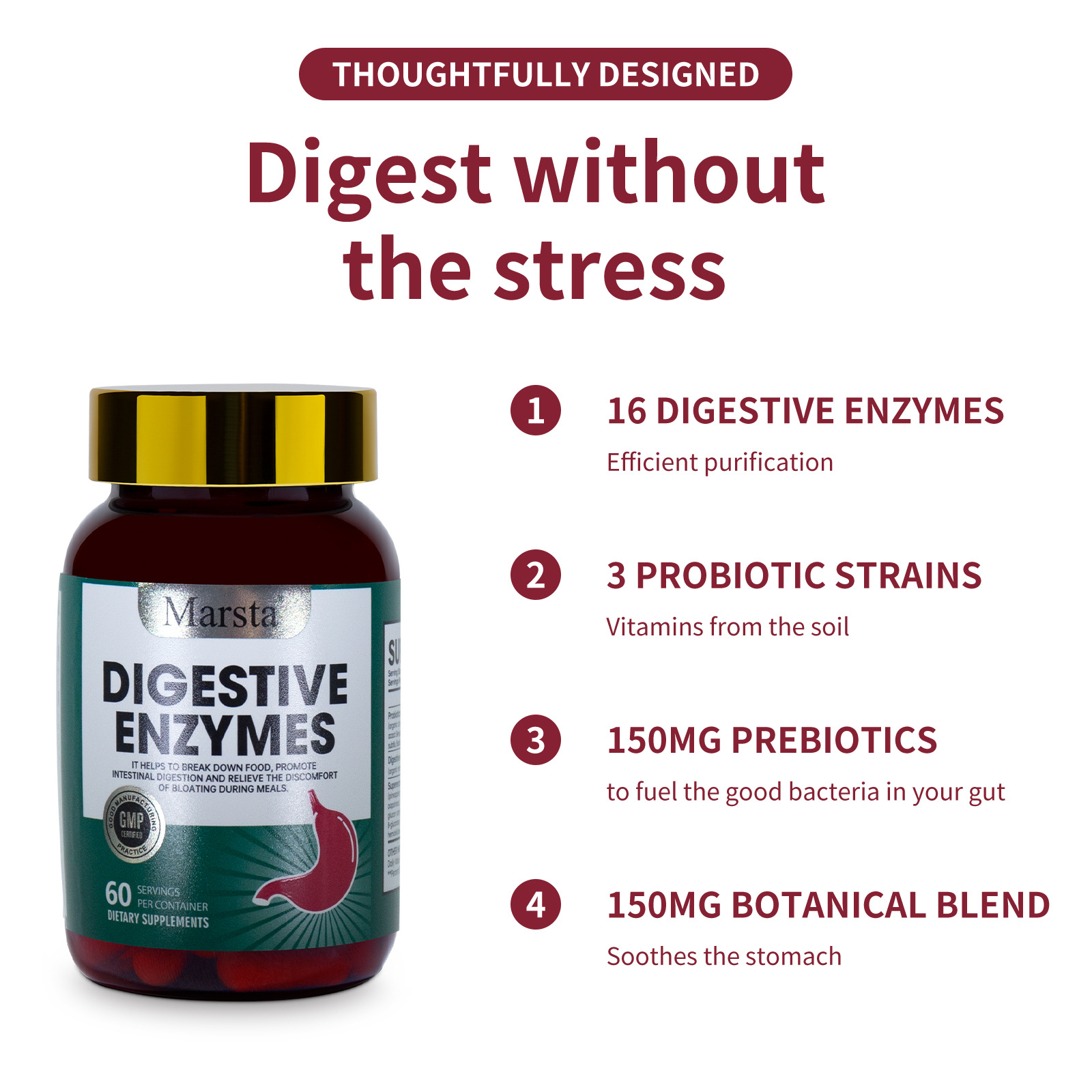 Digestive Enzyme Capsules – Probiotic & Enzyme Digestive Support