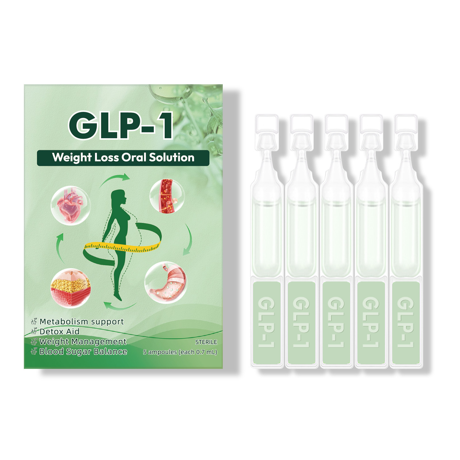GLP-1 Moringa Herbal Oral Solution – 10ml Natural Daily Wellness Drops