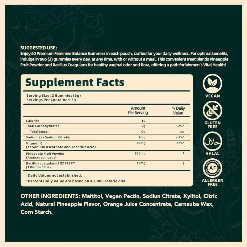 Women’s Balance Gummies – pH, Odour & Intimate Support