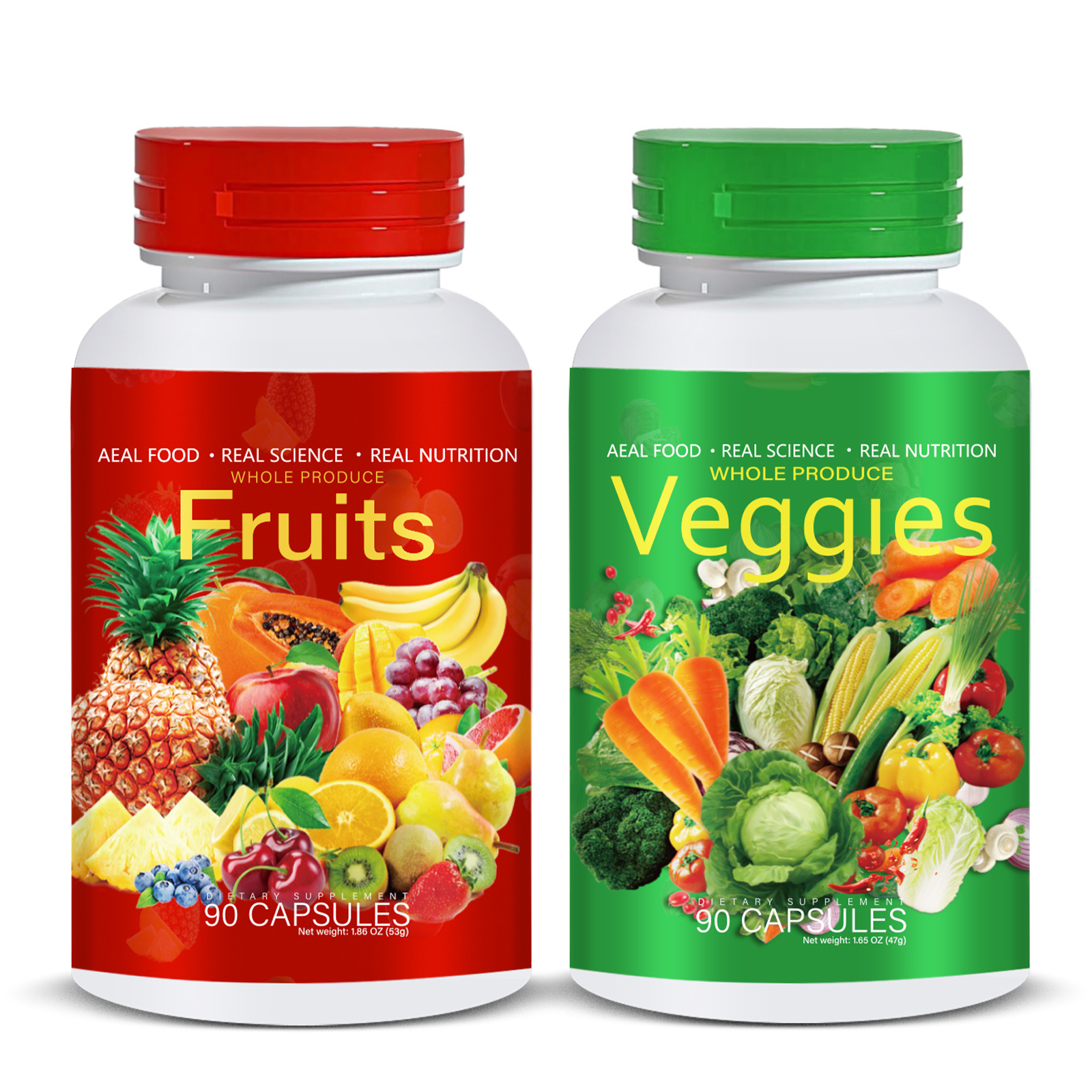 Fruits & Vegetables Capsules – Nutrient-Rich Superfood Blend