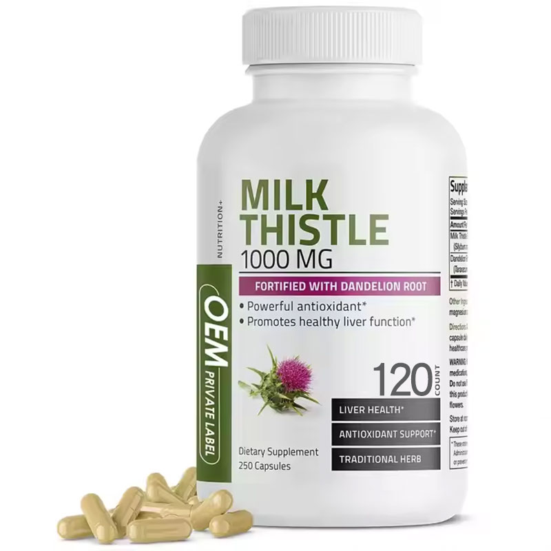 Milk Thistle & Dandelion Root Capsules – Liver Support Supplement