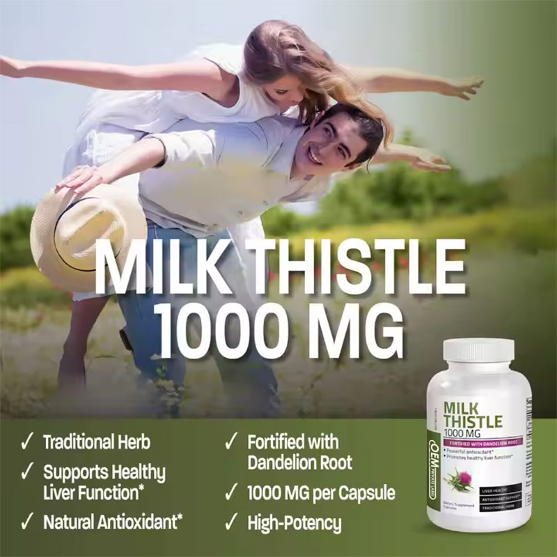 Milk Thistle & Dandelion Root Capsules – Liver Support Supplement